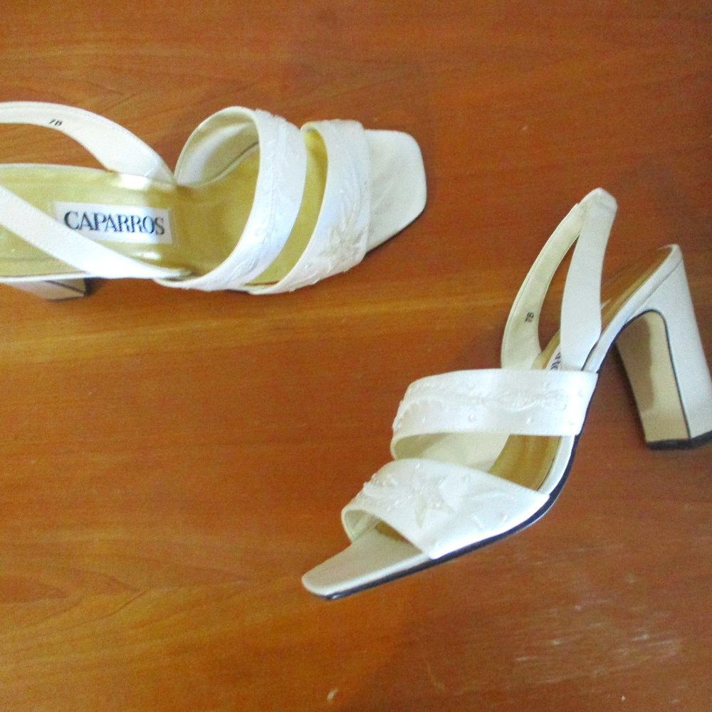 Caparros Pear Open Toe Heel Strap 3.5 inch dress